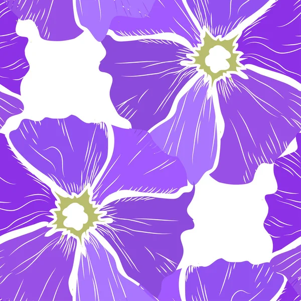 Élégant Motif Sans Couture Avec Des Fleurs Clématites Des Éléments — Image vectorielle