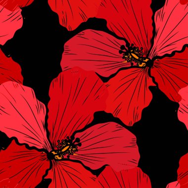 Zarif, pürüzsüz desenli, çiçekli, tasarım elementli. Davetiyeler, kartlar, baskı, hediye paketi, imalat, tekstil, kumaş, duvar kağıtları için çiçek deseni