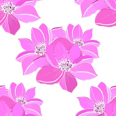 Şakayık çiçekleri ve tasarım elementleri olan zarif, pürüzsüz bir desen. Davetiyeler, kartlar, baskı, hediye paketi, imalat, tekstil, kumaş, duvar kağıtları için çiçek deseni