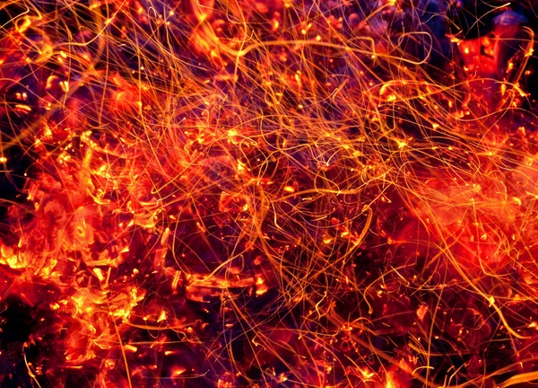 Trådar av eld — Stockfoto