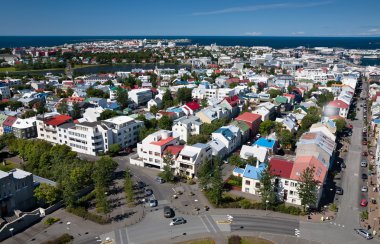 reykjavik havadan görünümü