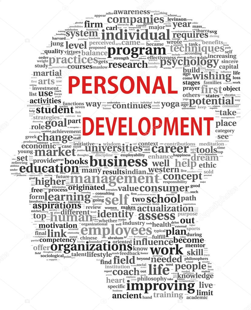 Personal development in tag cloud