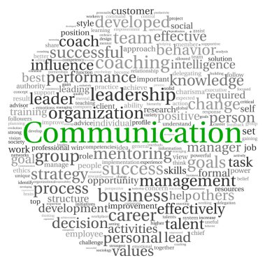 iletişim kavramı kelime tag cloud beyaz zemin üzerine