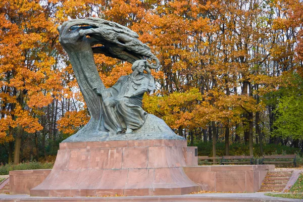 Monument of Chopin in Warsaw — Stock Photo, Image