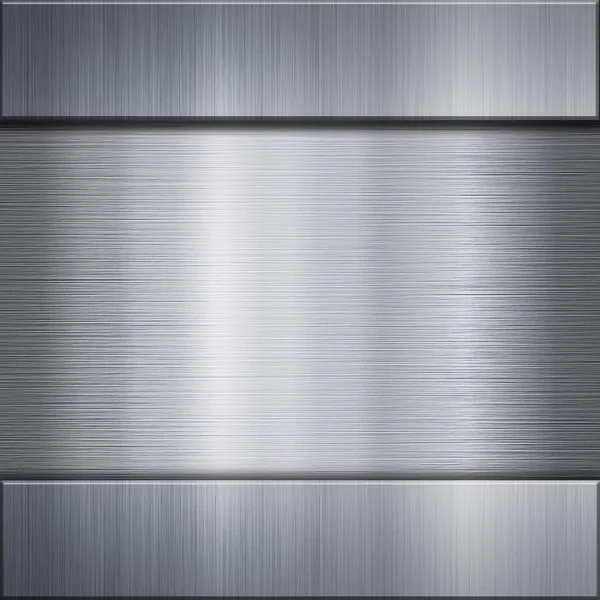 Brushed aluminum metal plate — Stok fotoğraf