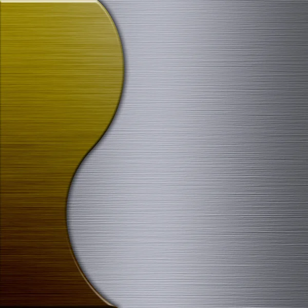 Brushed aluminum metal plate — Stock Photo, Image