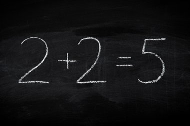 içinde Kara tahta - tahtaya resimli eğitim kavramı matematik formül içinde hata