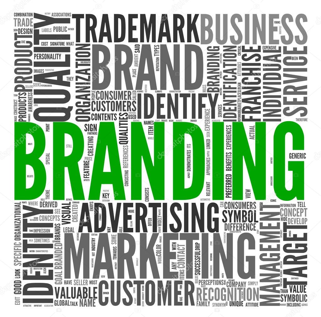 Branding concept in tag cloud