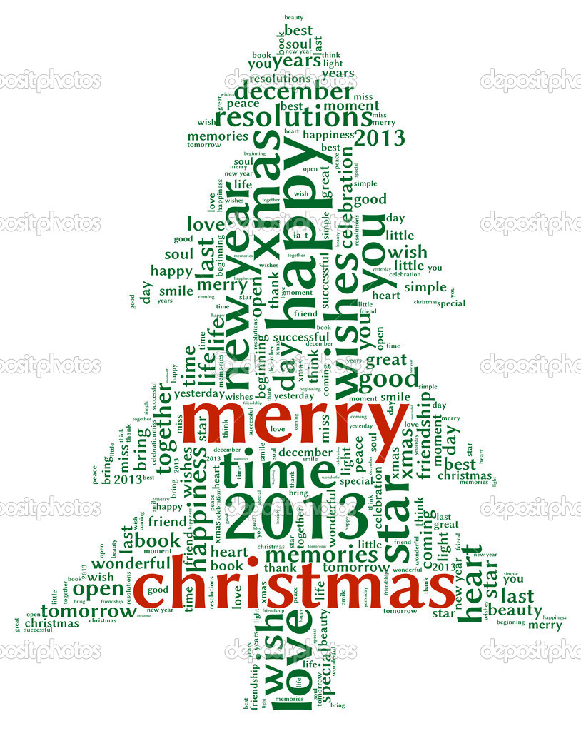 Feliz Navidad 2013 en la nube de etiquetas — Foto de stock #13898563 ©  olechowski, image size:814x1024