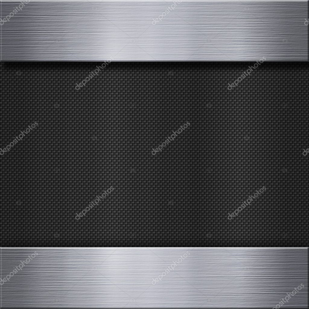 Aluminum metal plate and carbon fibre — Stock Photo © olechowski 13898571