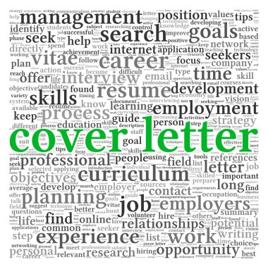 Cover letter concept clipart