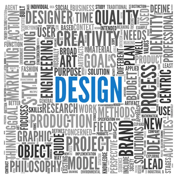 Concept de design dans tag cloud — Photo