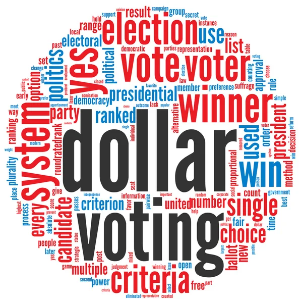 Conceito de votação do dólar — Fotografia de Stock