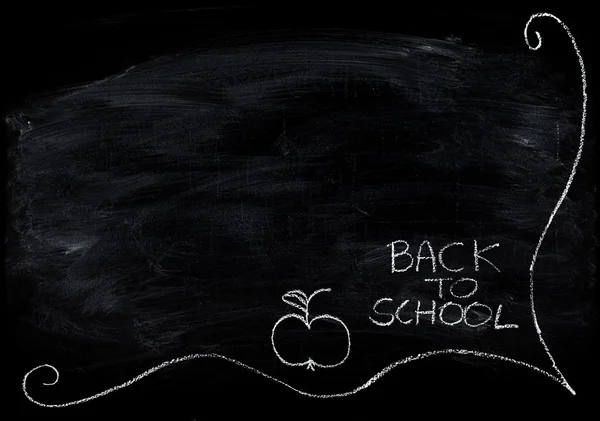 Back to school concept on chalkboard — Stock Photo, Image