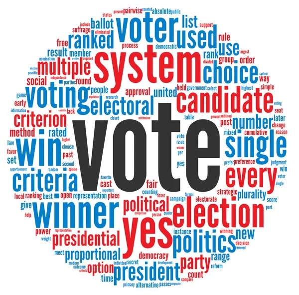 Presidential vote concept — Stock Photo, Image