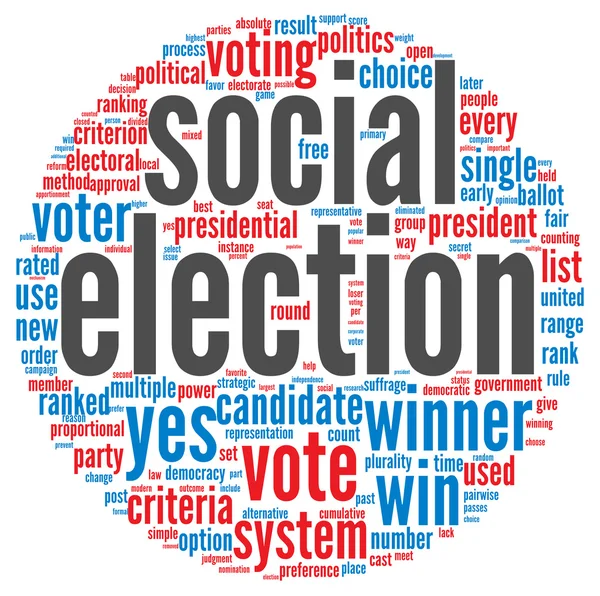 Social election concept — Stock Photo, Image