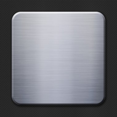 alüminyum metal plaka üzerinde karbon