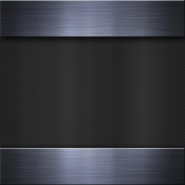 Brushed aluminum metal plate — Stockfoto