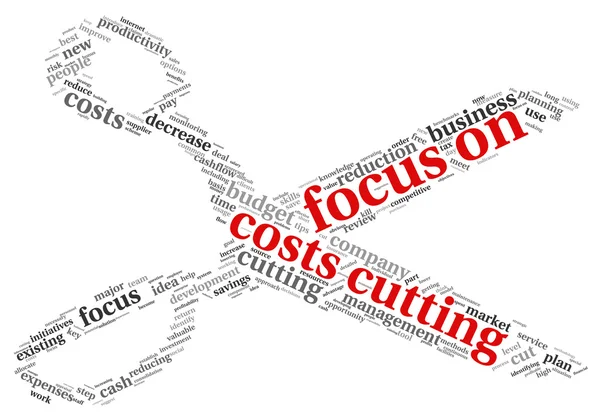 Focus sur le concept de réduction des coûts — Photo