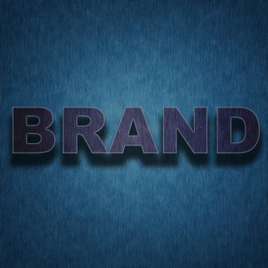 marka kavramı - Tekstil zemin üzerine mektuplar