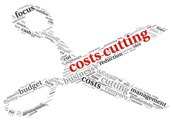 Costs cutting concept — Stock Photo, Image