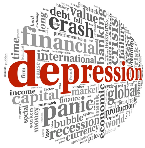 Depressionskonzept auf weiß — Stockfoto