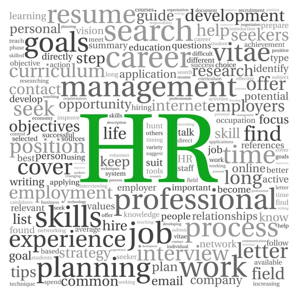 Human resources concept in tag cloud — Stock Photo, Image