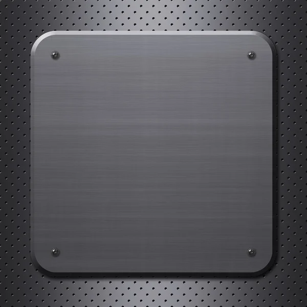 Metal plate with rivets — Stock Photo, Image