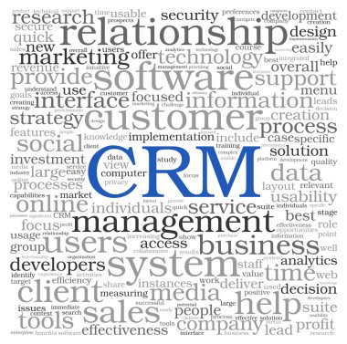CRM'de word etiket bulutu