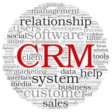 CRM'de word etiket bulutu