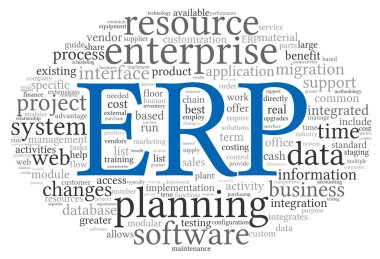 ERP word etiket bulutu