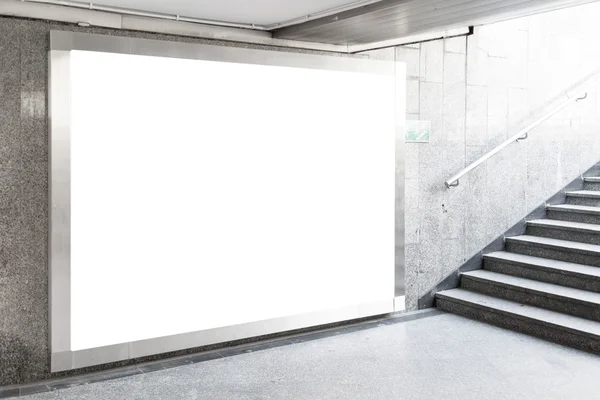 Blank billboard in hall — Stock Photo, Image