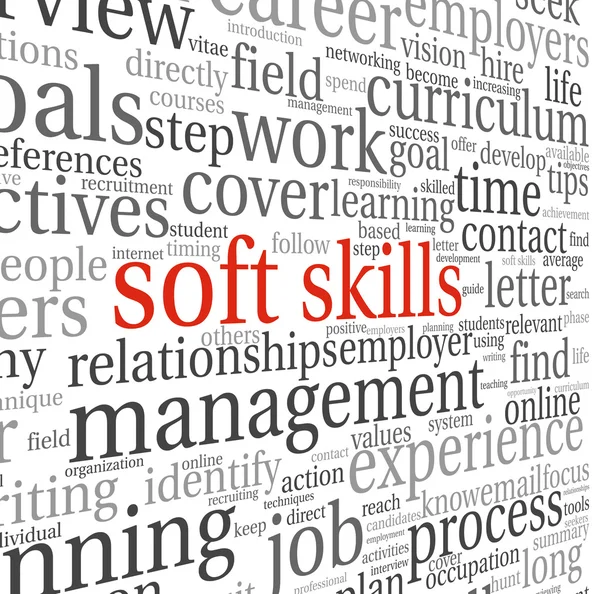 Soft skills concept on white — Stock Photo, Image