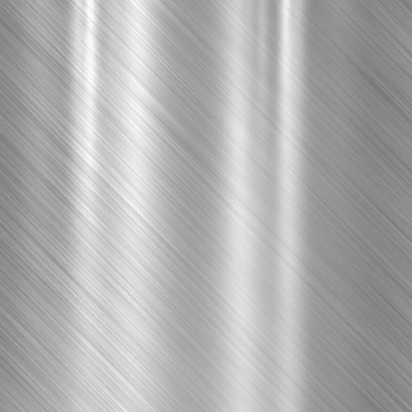 Brushed steel metallic plate — Stock Photo, Image