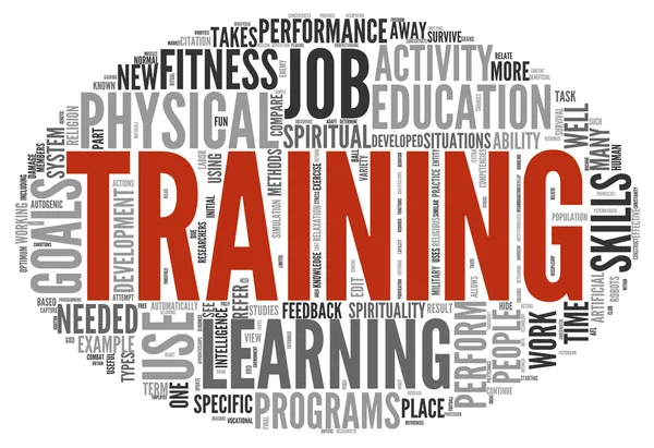 Training and education related words concept — Stock Photo, Image