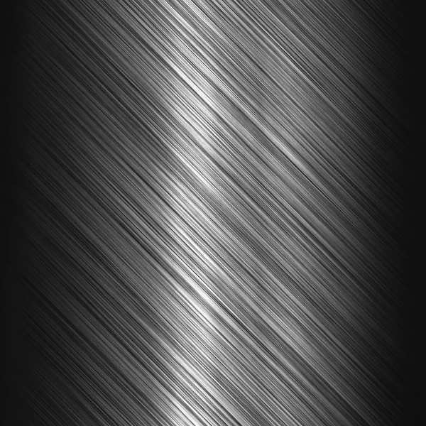 Brushed steel metallic plate — Stockfoto