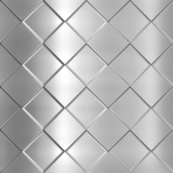 Metal silver checked pattern — Stock Photo, Image