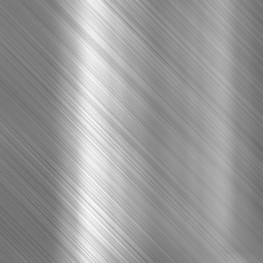 Brushed steel metallic plate clipart