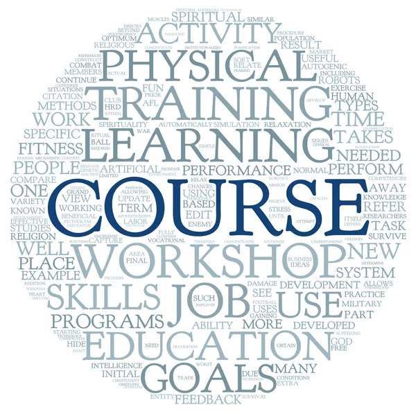 Course and training related words concept — Stock Photo, Image