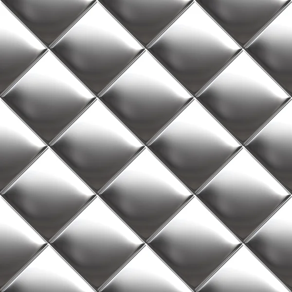 Metal silver checked pattern — Stock Photo, Image