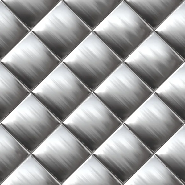 Metallo argento motivo a quadri — Foto Stock