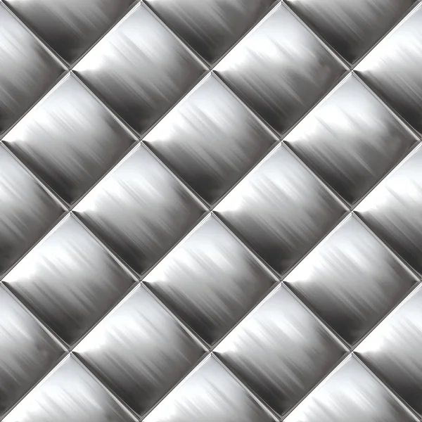 Metal silver checked pattern — Stock Photo, Image