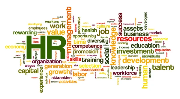 Human resources concept in tag cloud — Stock Photo, Image