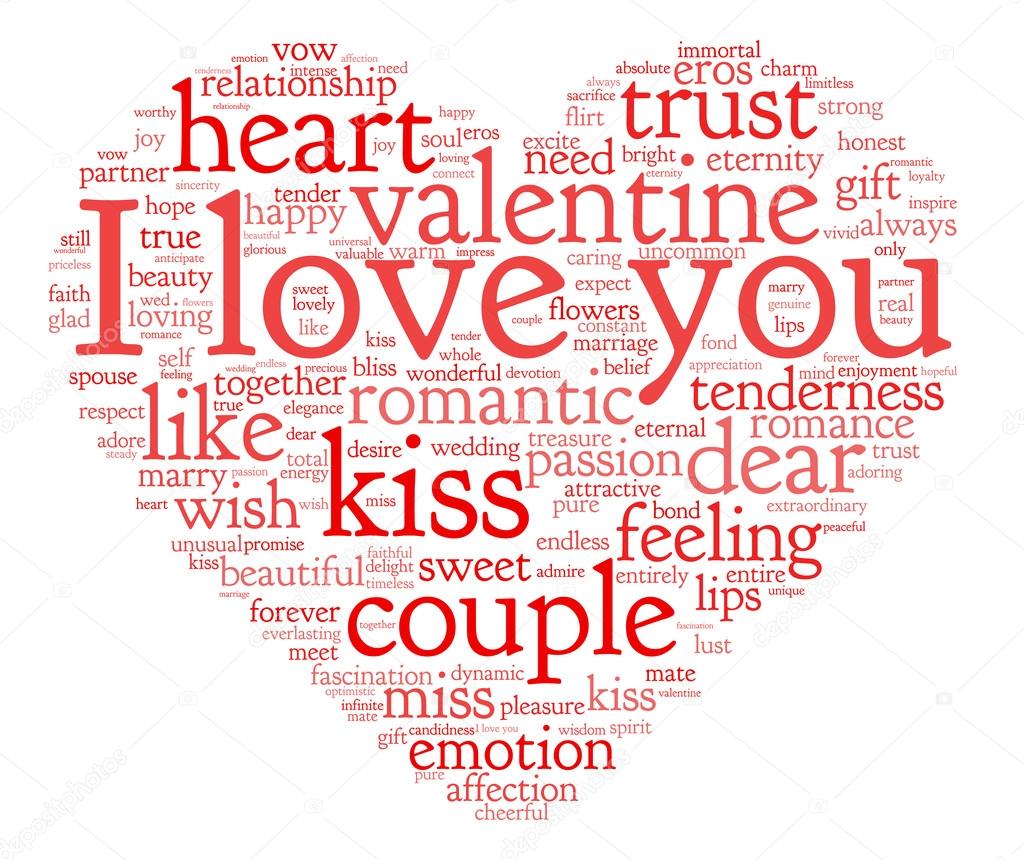 I Love You And Valentine Concept In Word Tag Cloud Stock Photo I Love You And Valentine Concept In Word Tag Cloud Stock Photo