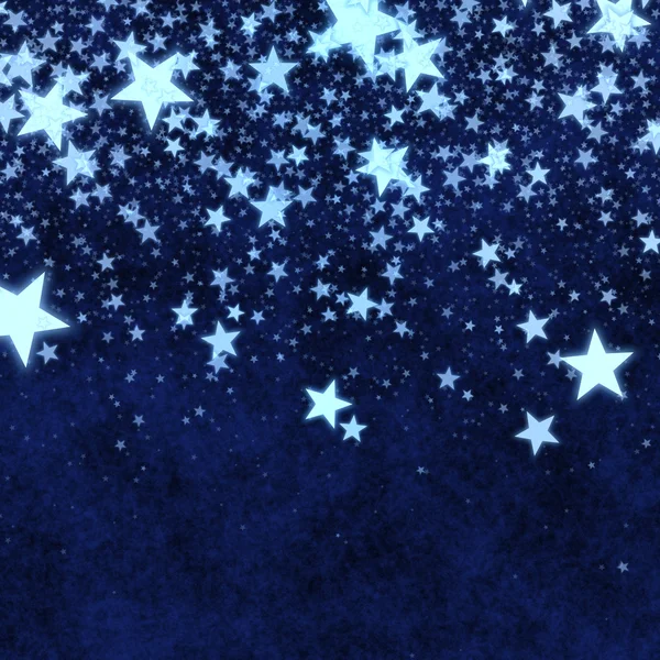 Christmas blue stars background — Stock Photo, Image