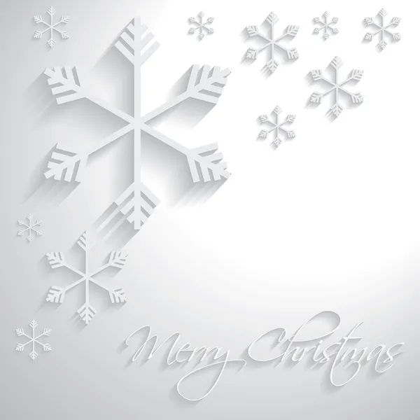 Merry Christmas snowflakes — Stock Vector