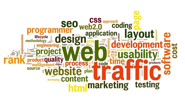 Web verkeer concept — Stockfoto