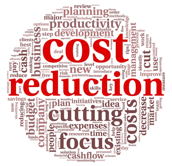 Costs reduction concept — Stock Photo, Image