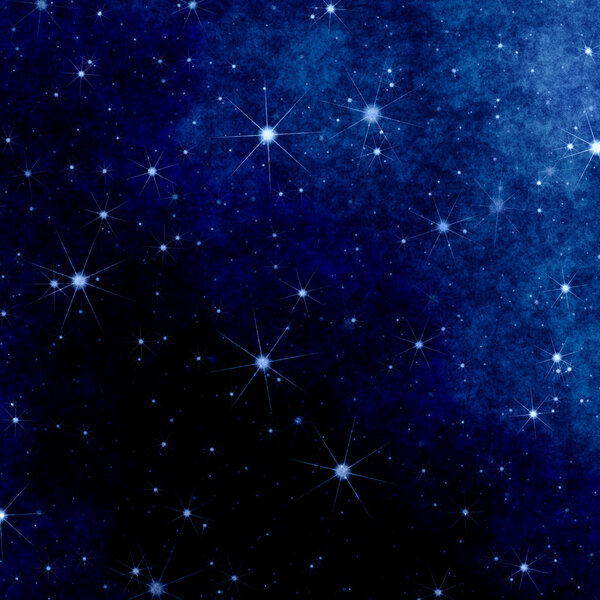 Christmas blue stars background