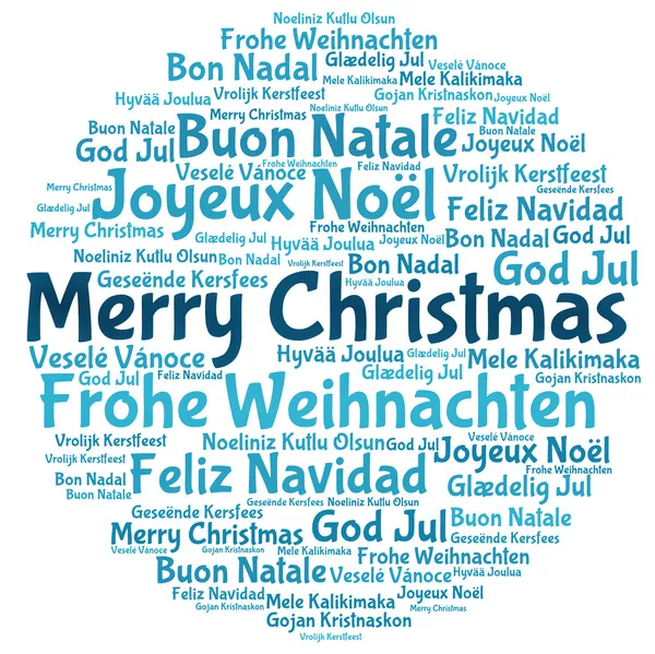 Joyeux Noël 2014 en tag nuage — Photo